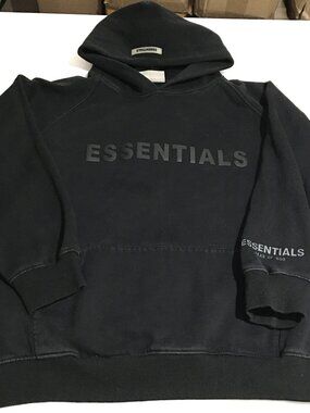 Essentials Fear of God Hoodie Mens XL Pullover Sweatshirt Hoodie Black Street